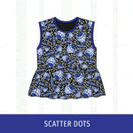 Quincy Blue Devils Peplum Tank
