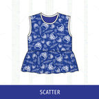 Quincy Blue Devils Peplum Tank