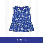 Quincy Blue Devils Peplum Tank