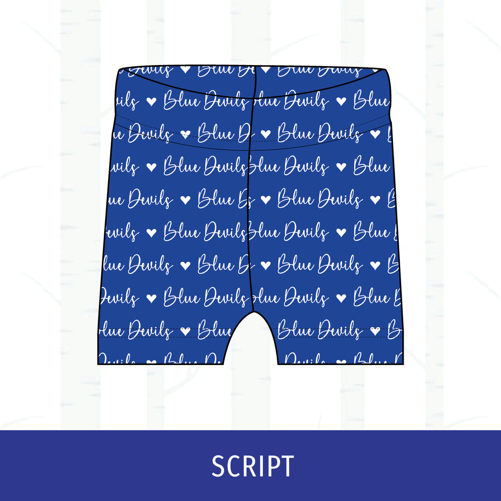 Quincy Blue Devils Two-Tone Bikers