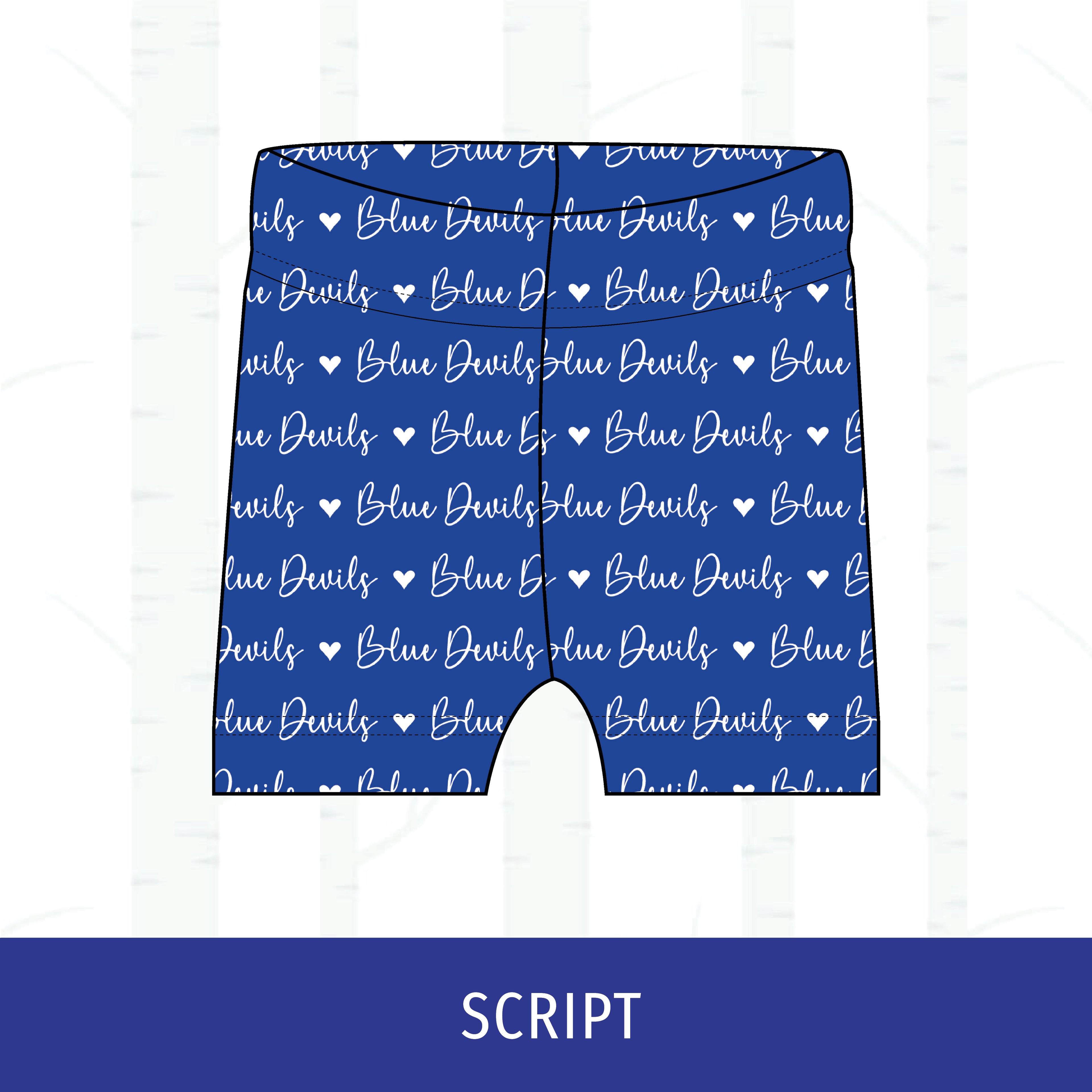 Quincy Blue Devils Two-Tone Bikers