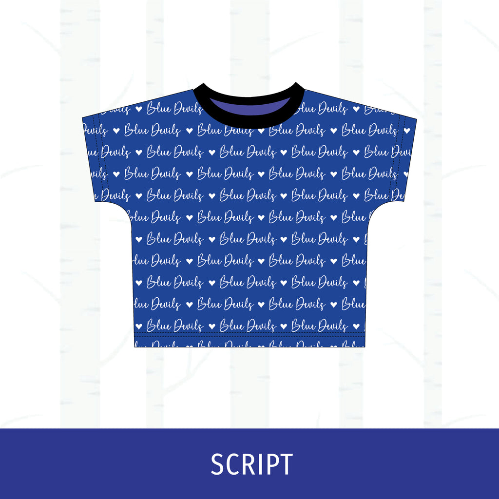 Quincy Blue Devils Boxy T-Shirt