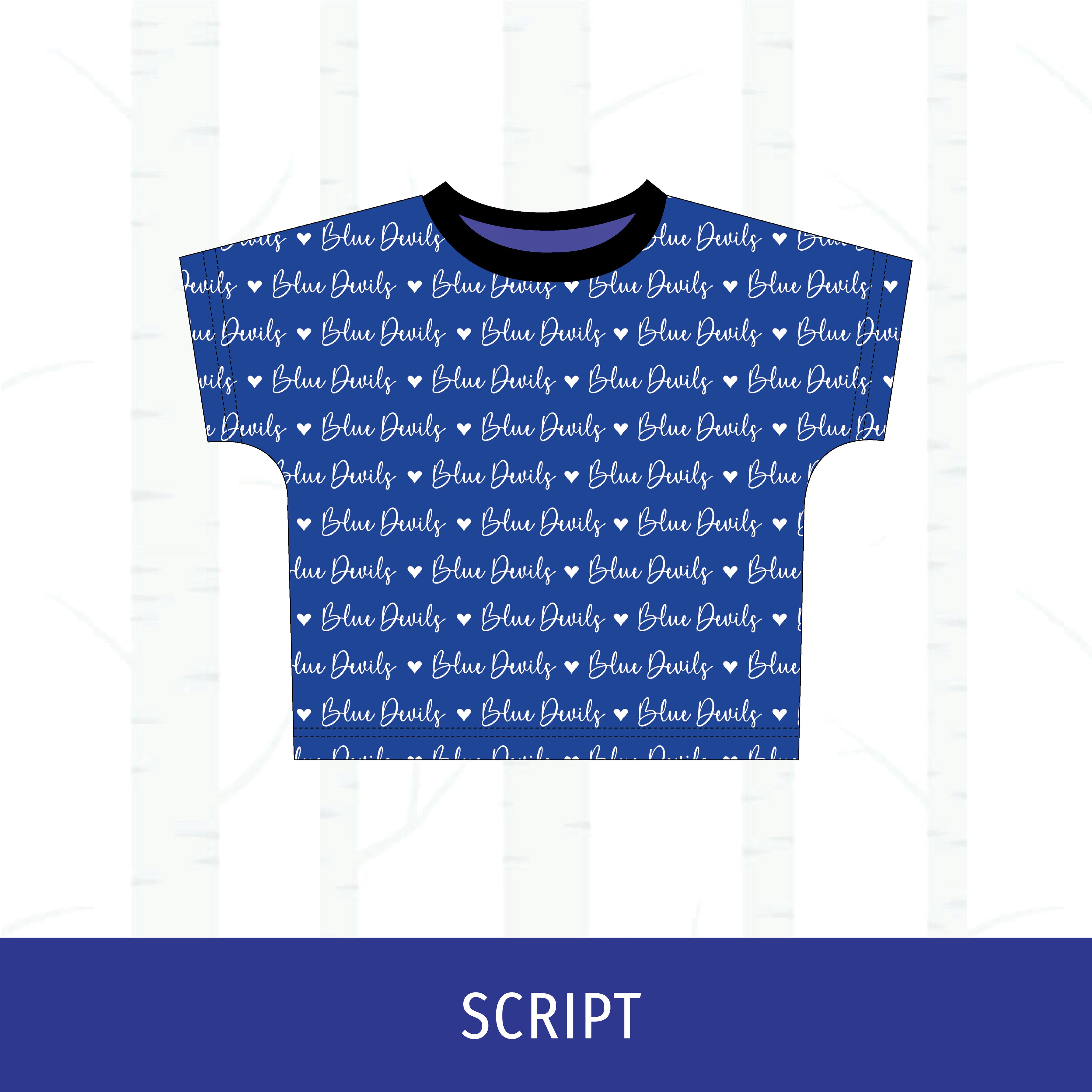 Quincy Blue Devils Boxy T-Shirt