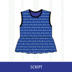 Quincy Blue Devils Peplum Tank