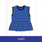 Quincy Blue Devils Peplum Tank