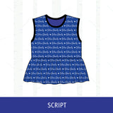 Quincy Blue Devils Peplum Tank