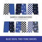 Quincy Blue Devils Two-Tone Bikers