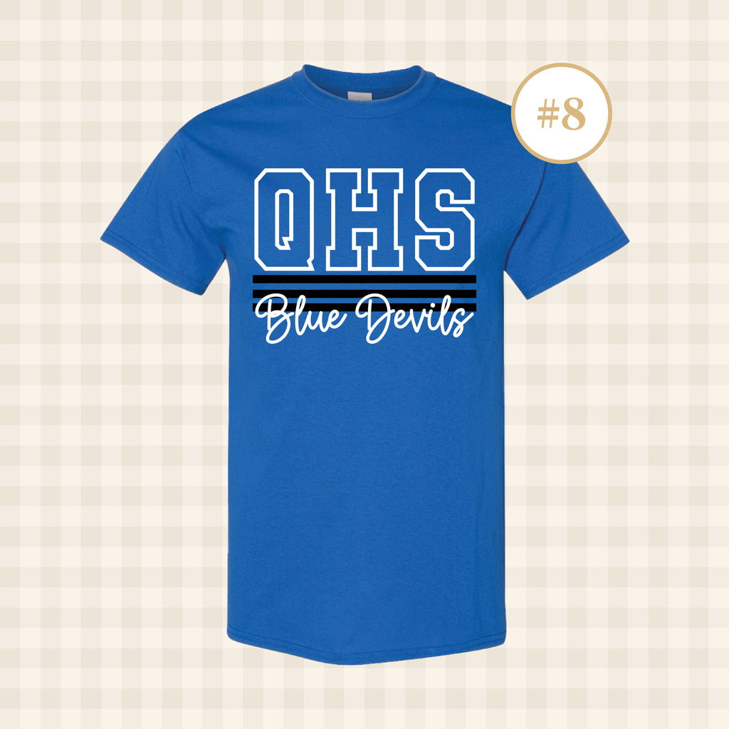 QHS Blue Devils | Adult Size T-Shirts