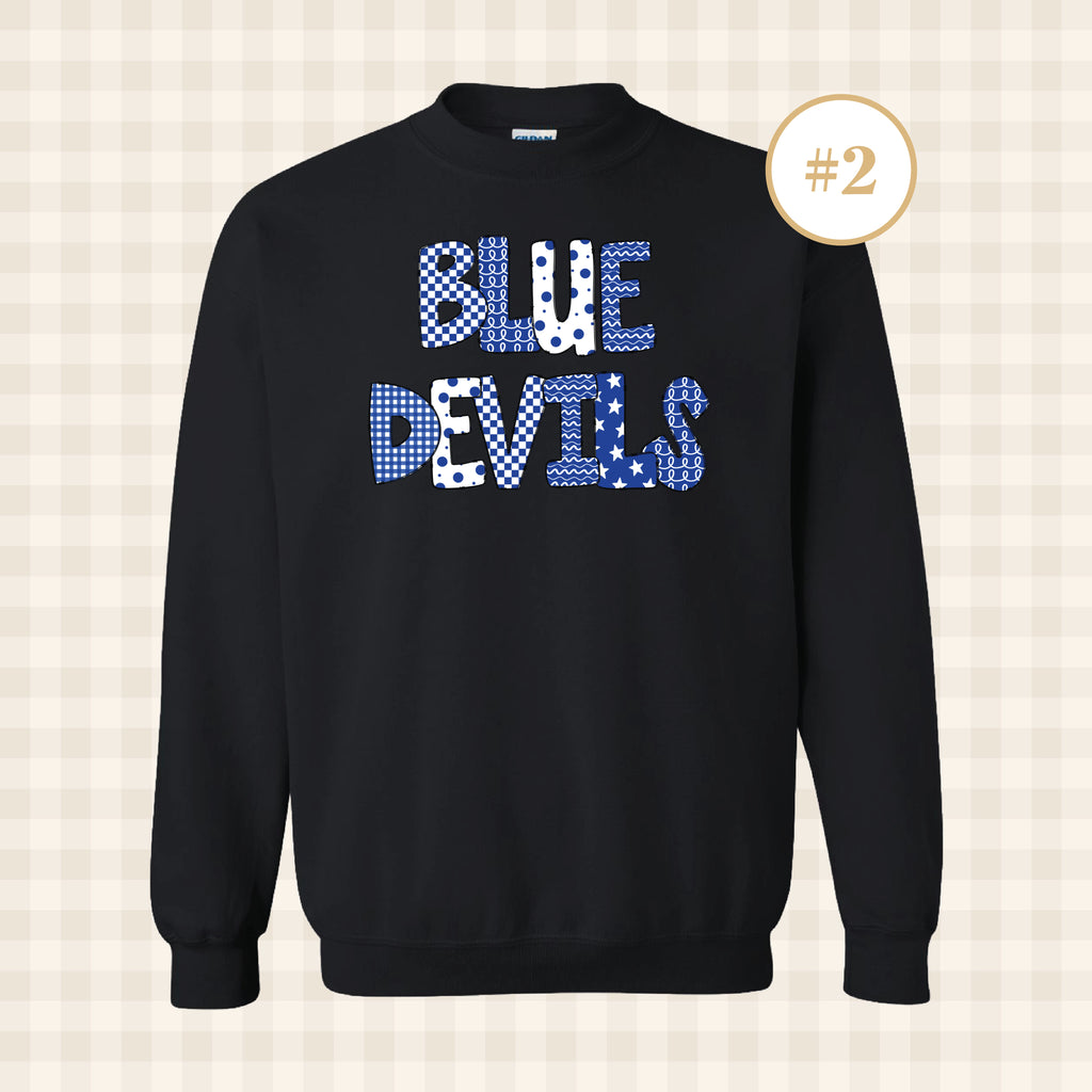 QHS Blue Devils | Adult Size Crewneck Sweatshirt
