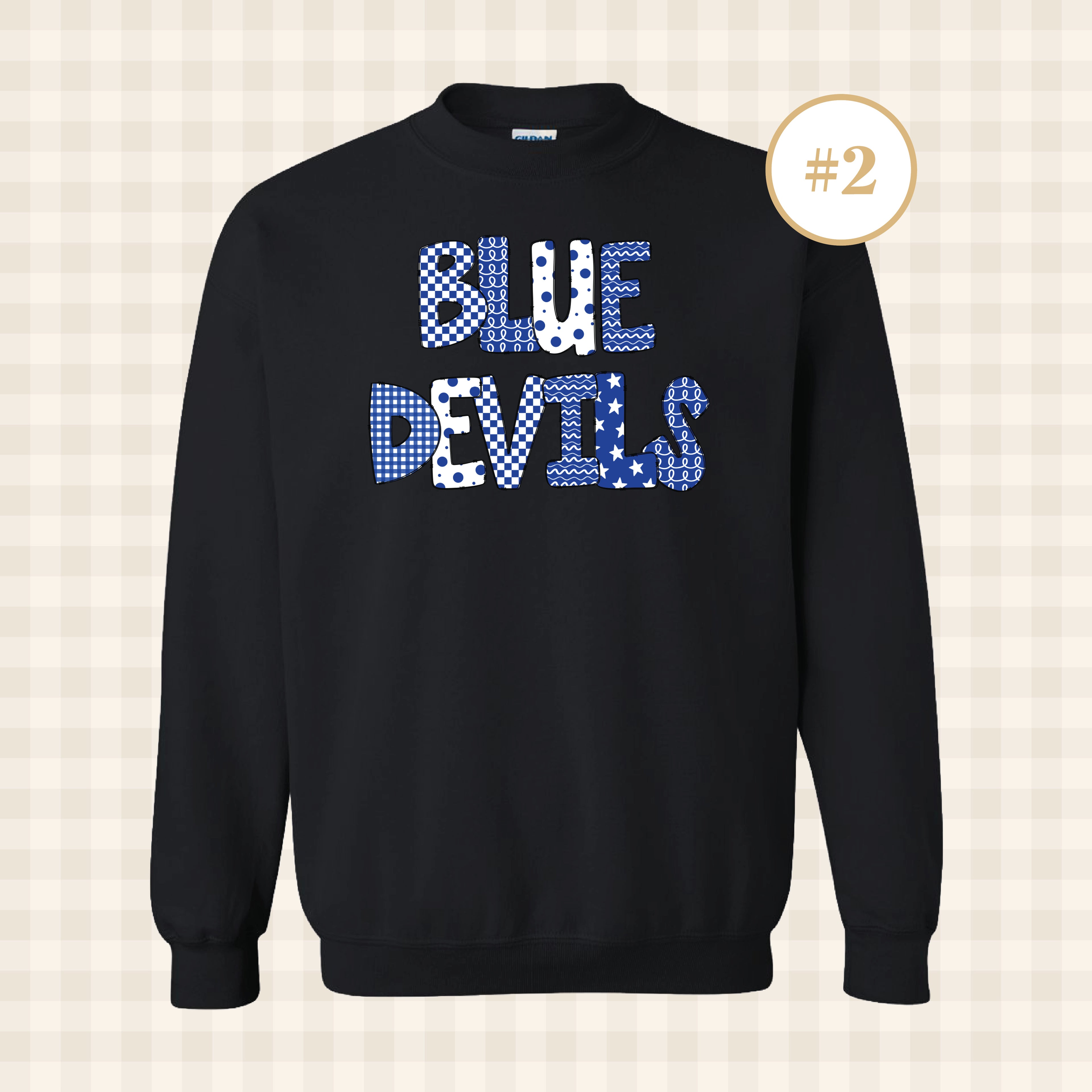 QHS Blue Devils | Adult Size Crewneck Sweatshirt