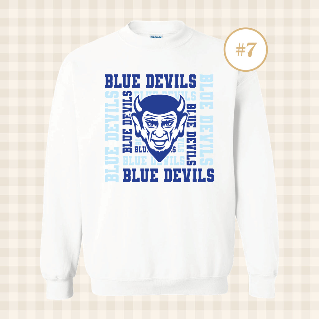 QHS Blue Devils | Adult Size Crewneck Sweatshirt
