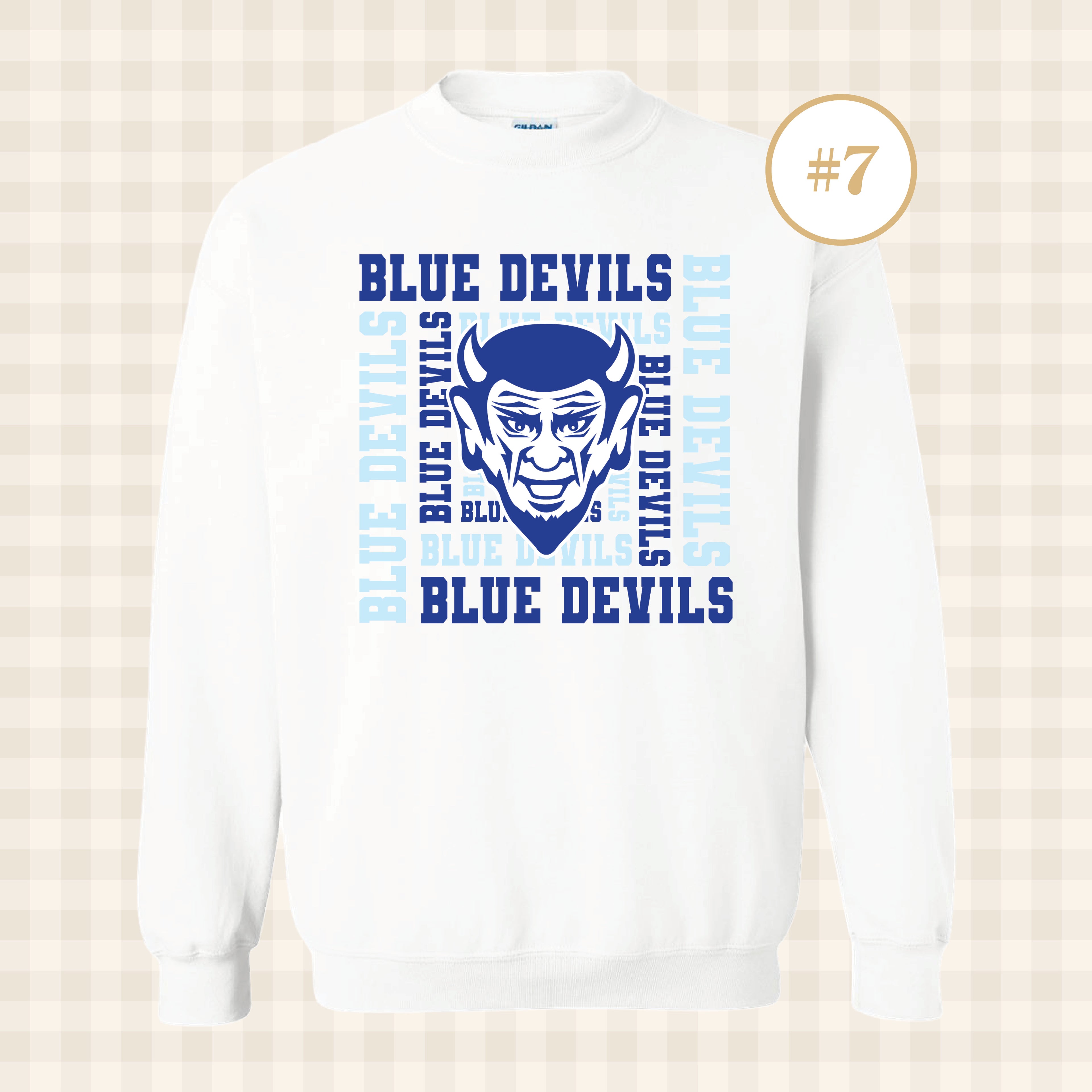 QHS Blue Devils | Adult Size Crewneck Sweatshirt