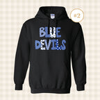 QHS Blue Devils | Adult Size Hooded Sweatshirt
