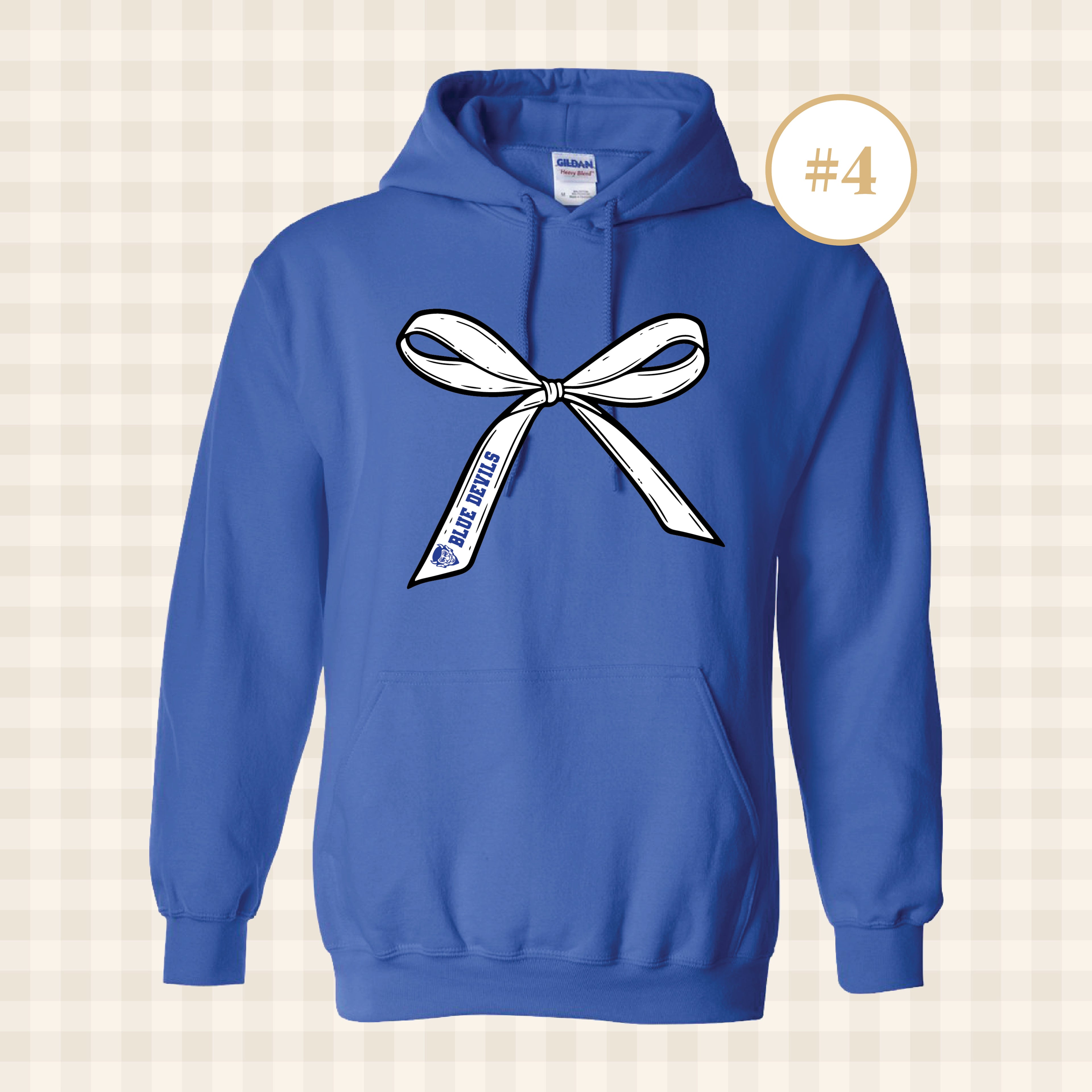 QHS Blue Devils | Adult Size Hooded Sweatshirt