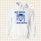 QHS Blue Devils | Adult Size Hooded Sweatshirt