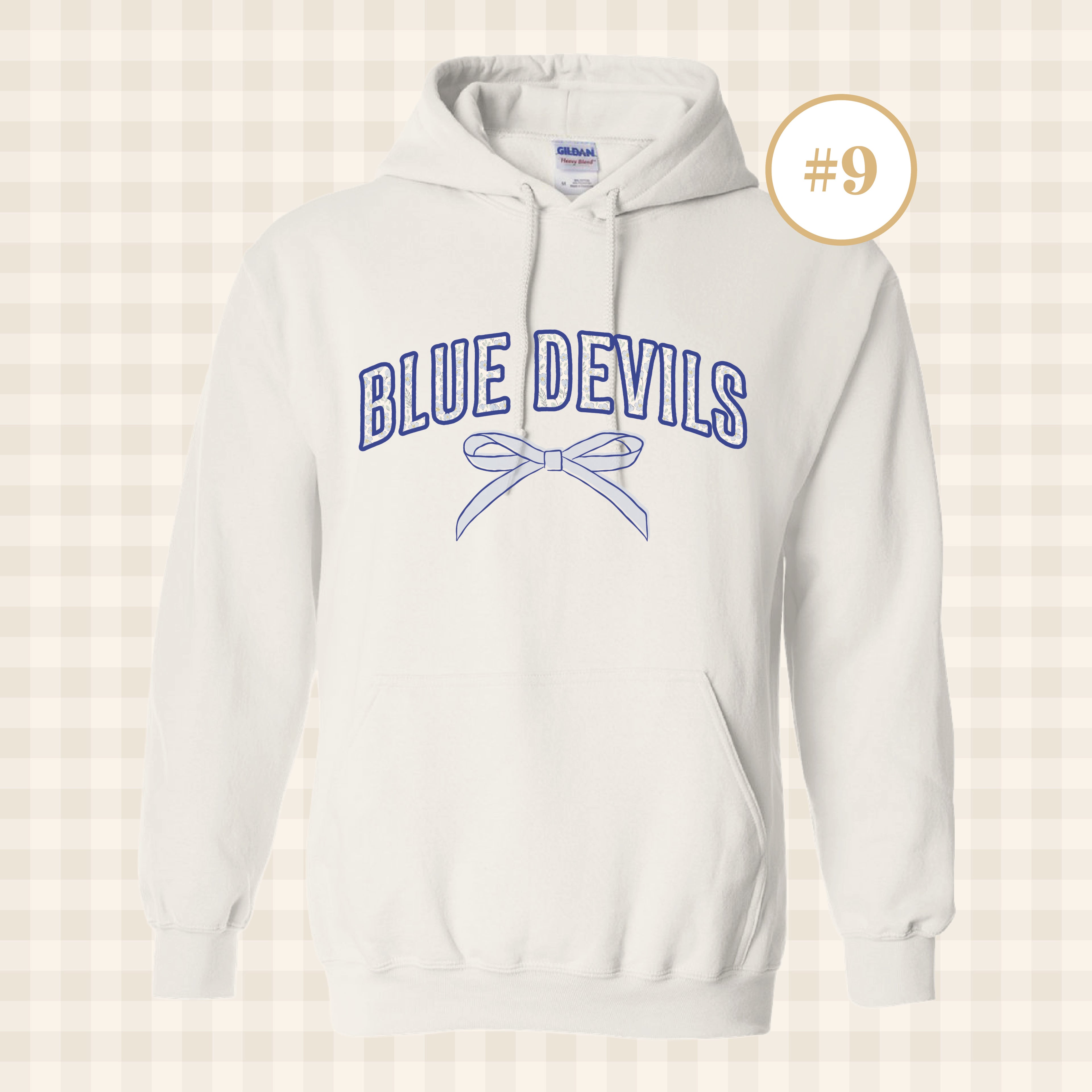 QHS Blue Devils | Adult Size Hooded Sweatshirt