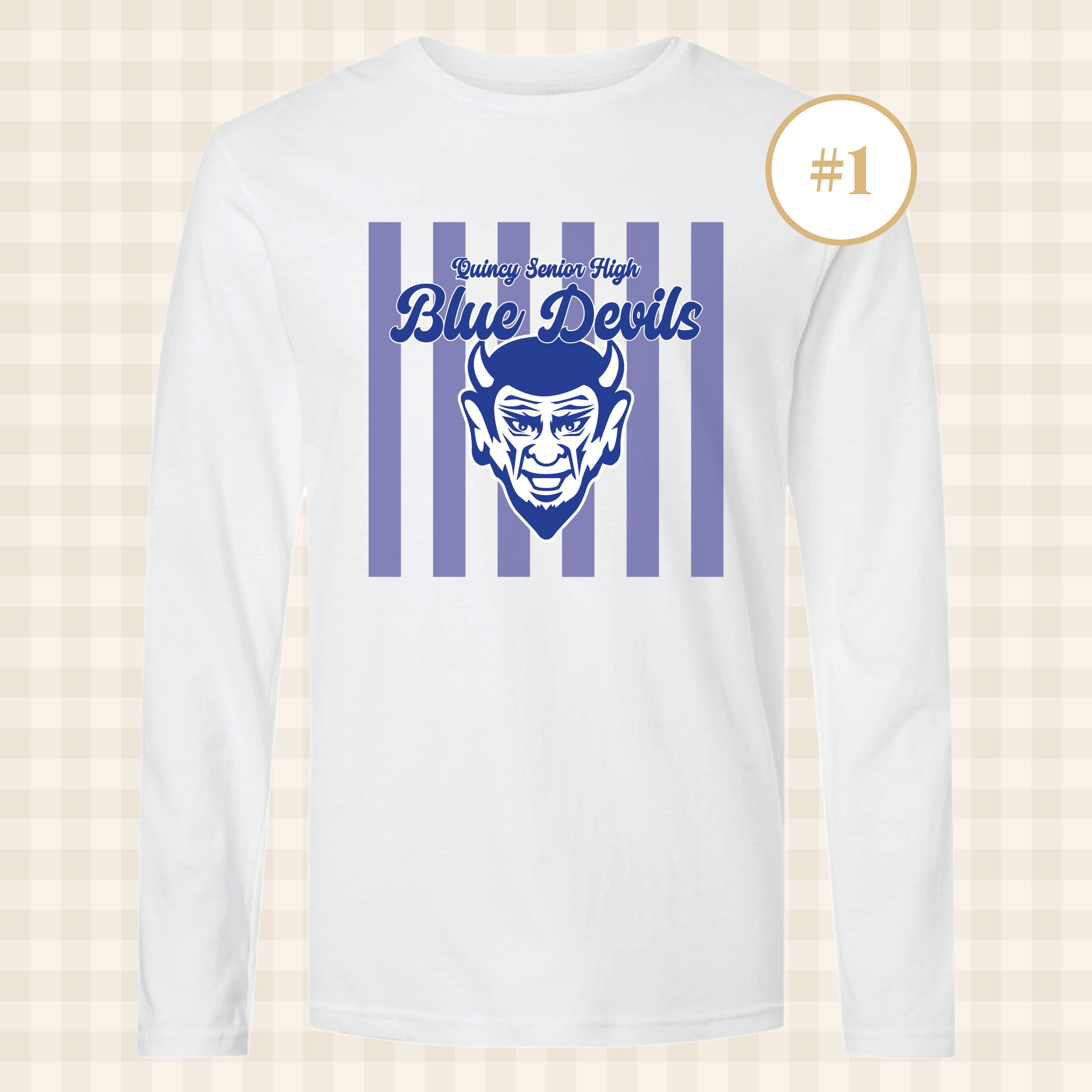 QHS Blue Devils | Adult Size Long Sleeve T-Shirts