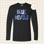 QHS Blue Devils | Adult Size Long Sleeve T-Shirts