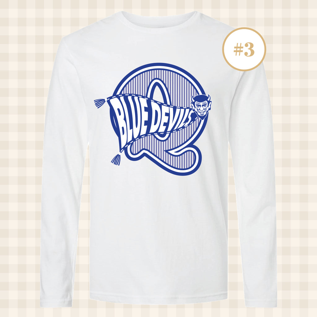 QHS Blue Devils | Adult Size Long Sleeve T-Shirts