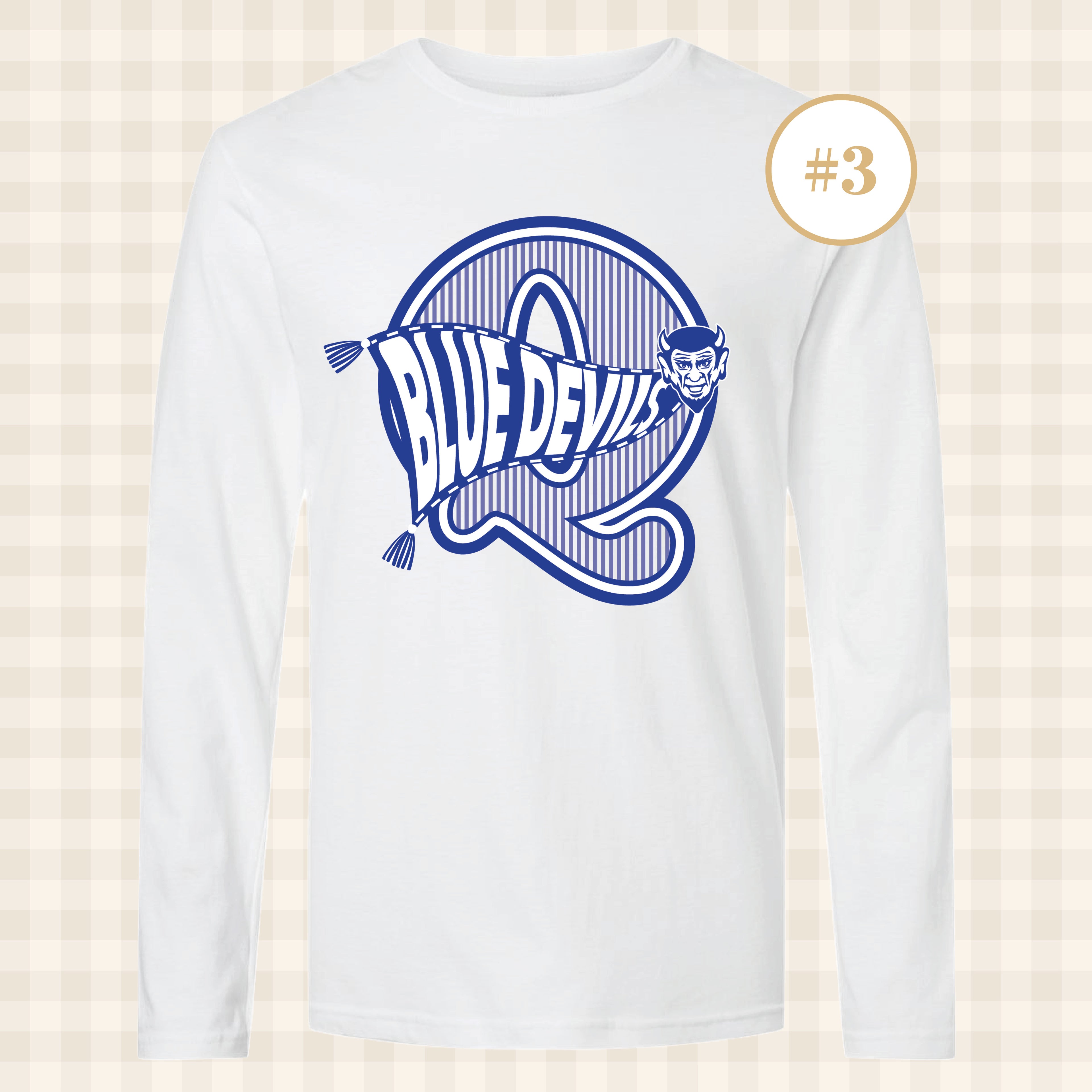 QHS Blue Devils | Adult Size Long Sleeve T-Shirts