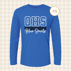 QHS Blue Devils | Adult Size Long Sleeve T-Shirts