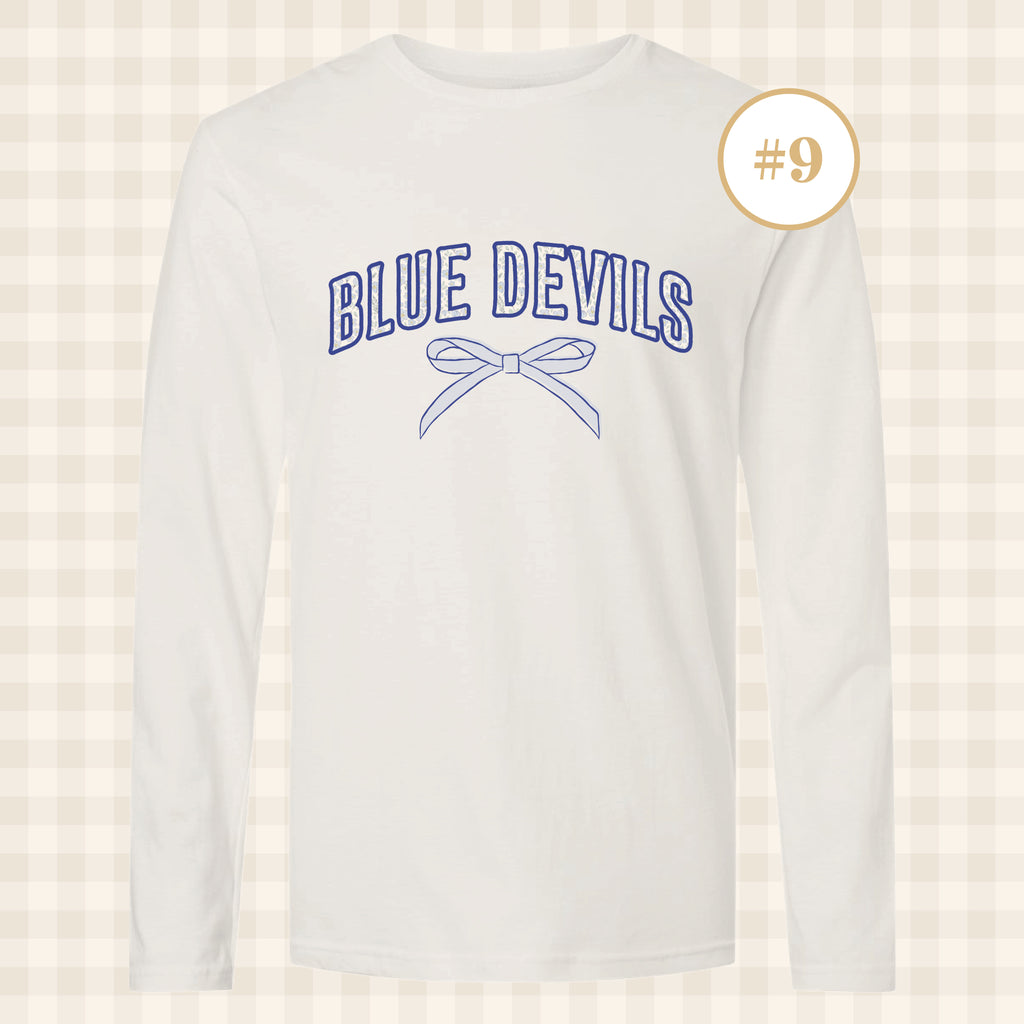 QHS Blue Devils | Adult Size Long Sleeve T-Shirts