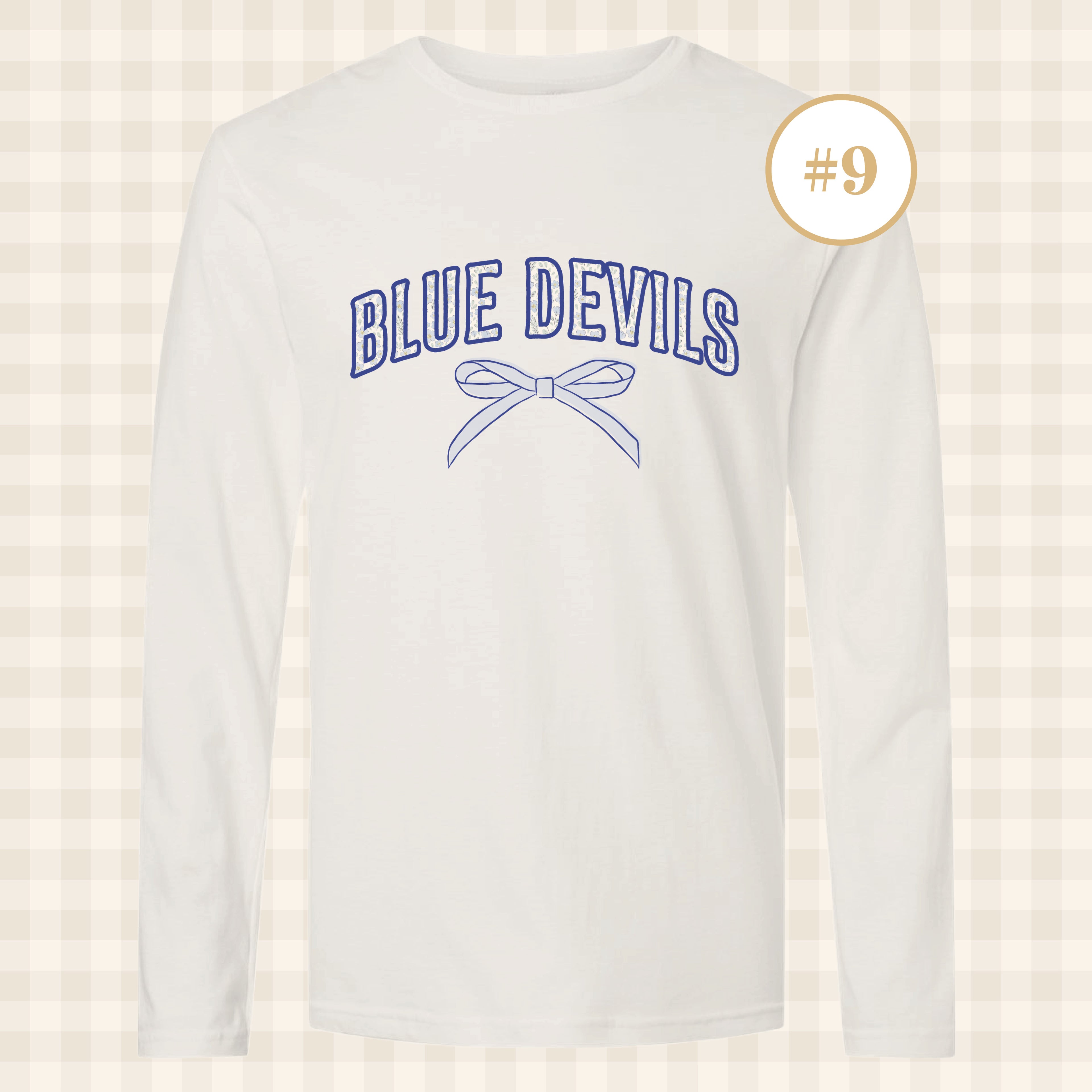 QHS Blue Devils | Adult Size Long Sleeve T-Shirts