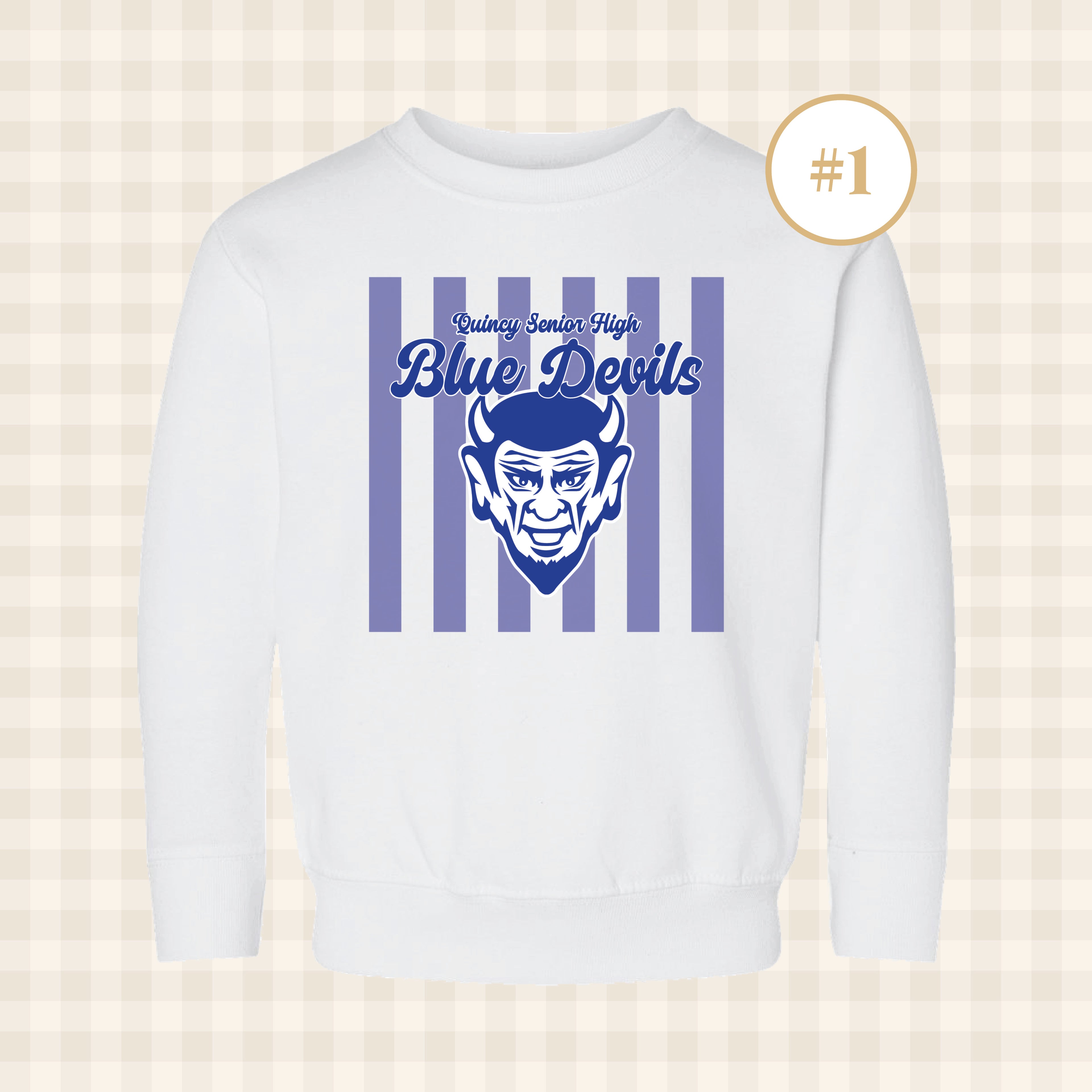 QHS Blue Devils | Toddler Size Crewneck Sweatshirts