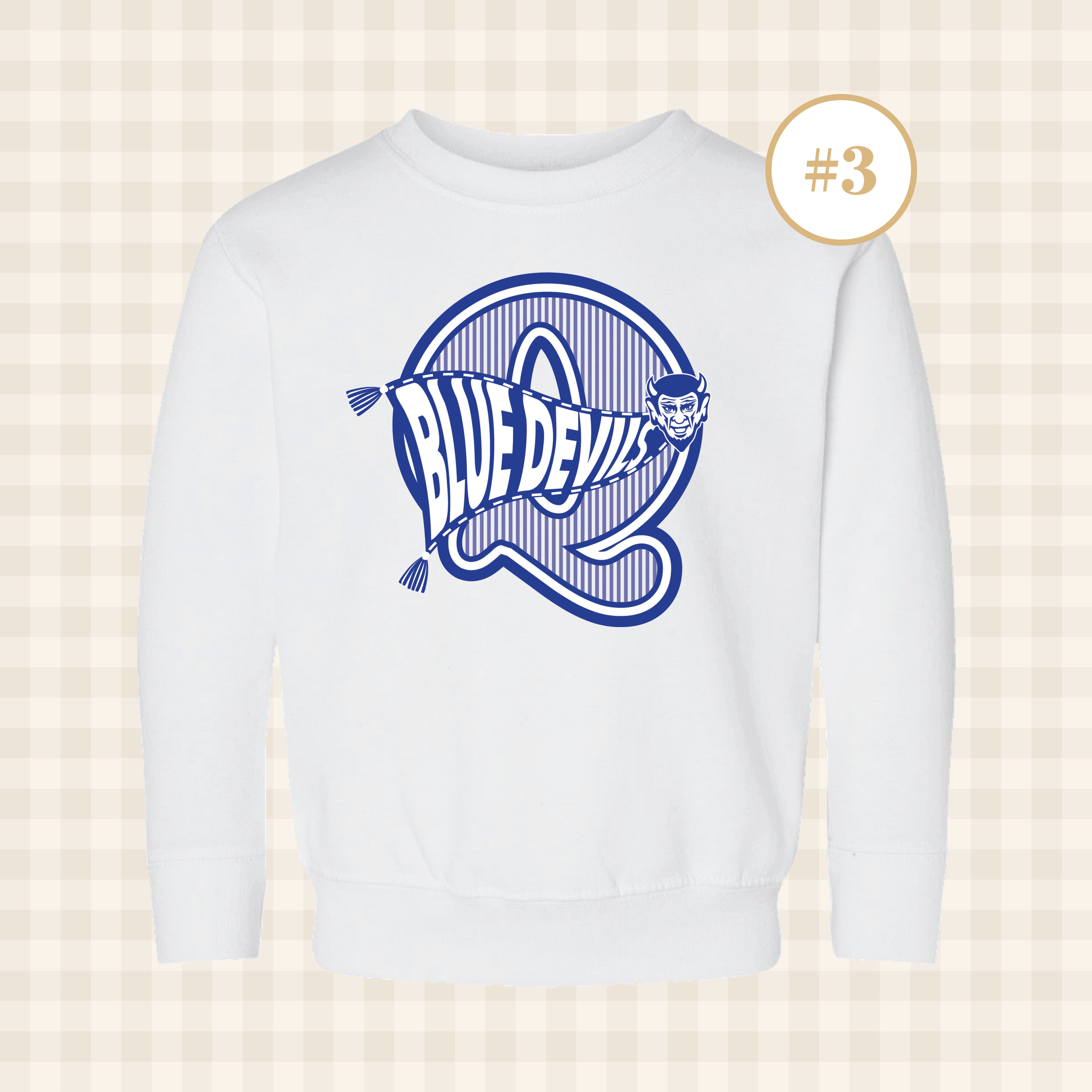 QHS Blue Devils | Toddler Size Crewneck Sweatshirts