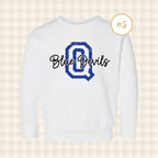 QHS Blue Devils | Toddler Size Crewneck Sweatshirts