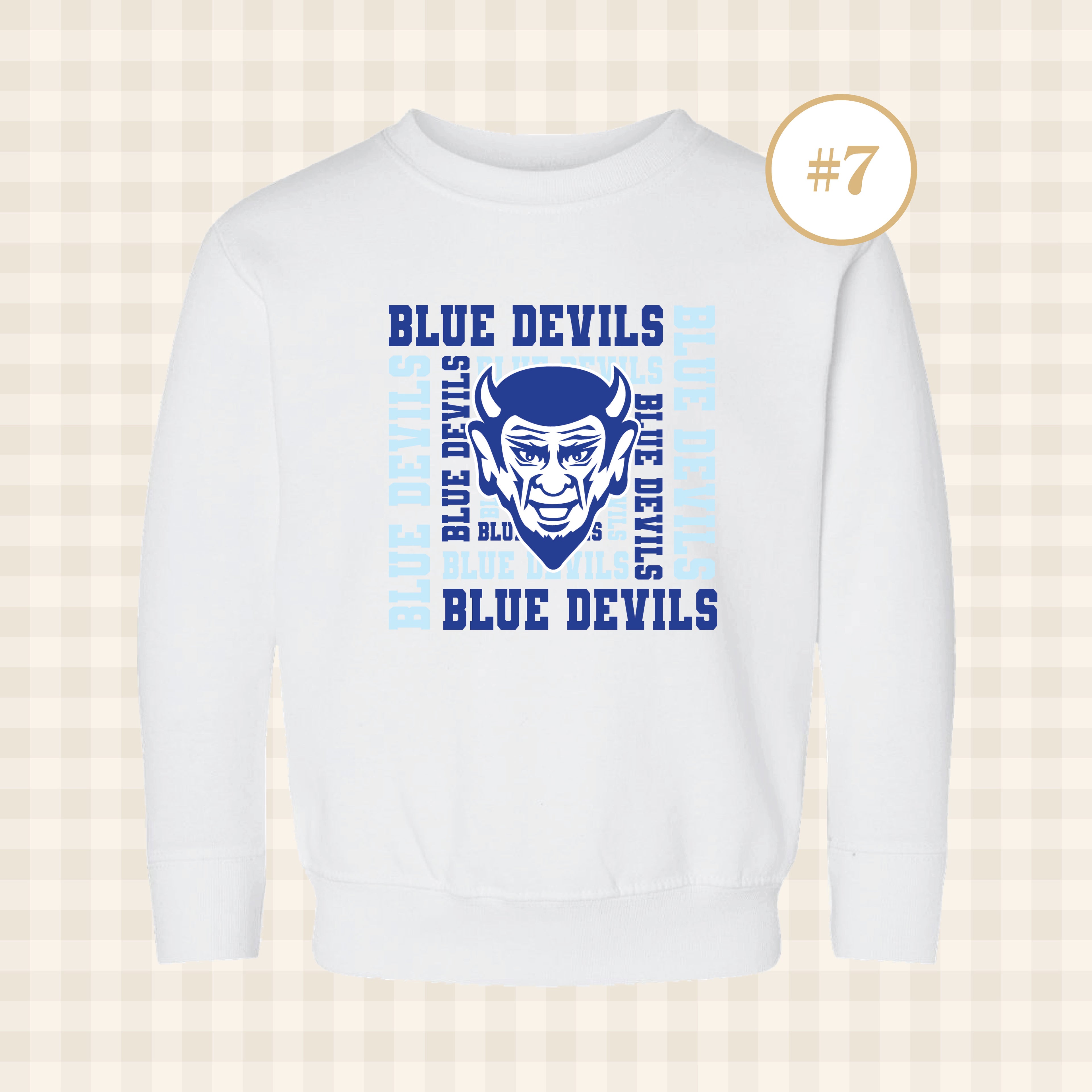 QHS Blue Devils | Toddler Size Crewneck Sweatshirts