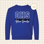 QHS Blue Devils | Toddler Size Crewneck Sweatshirts
