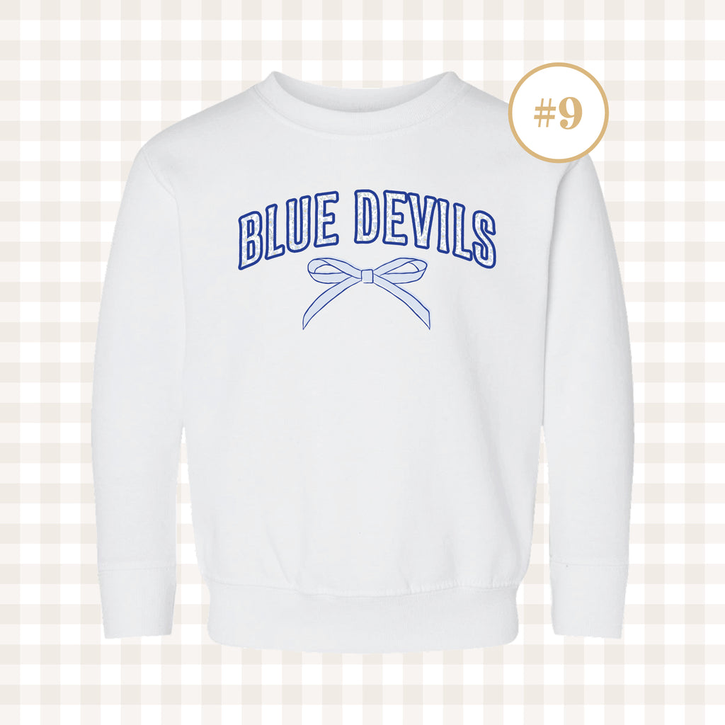 QHS Blue Devils | Toddler Size Crewneck Sweatshirts