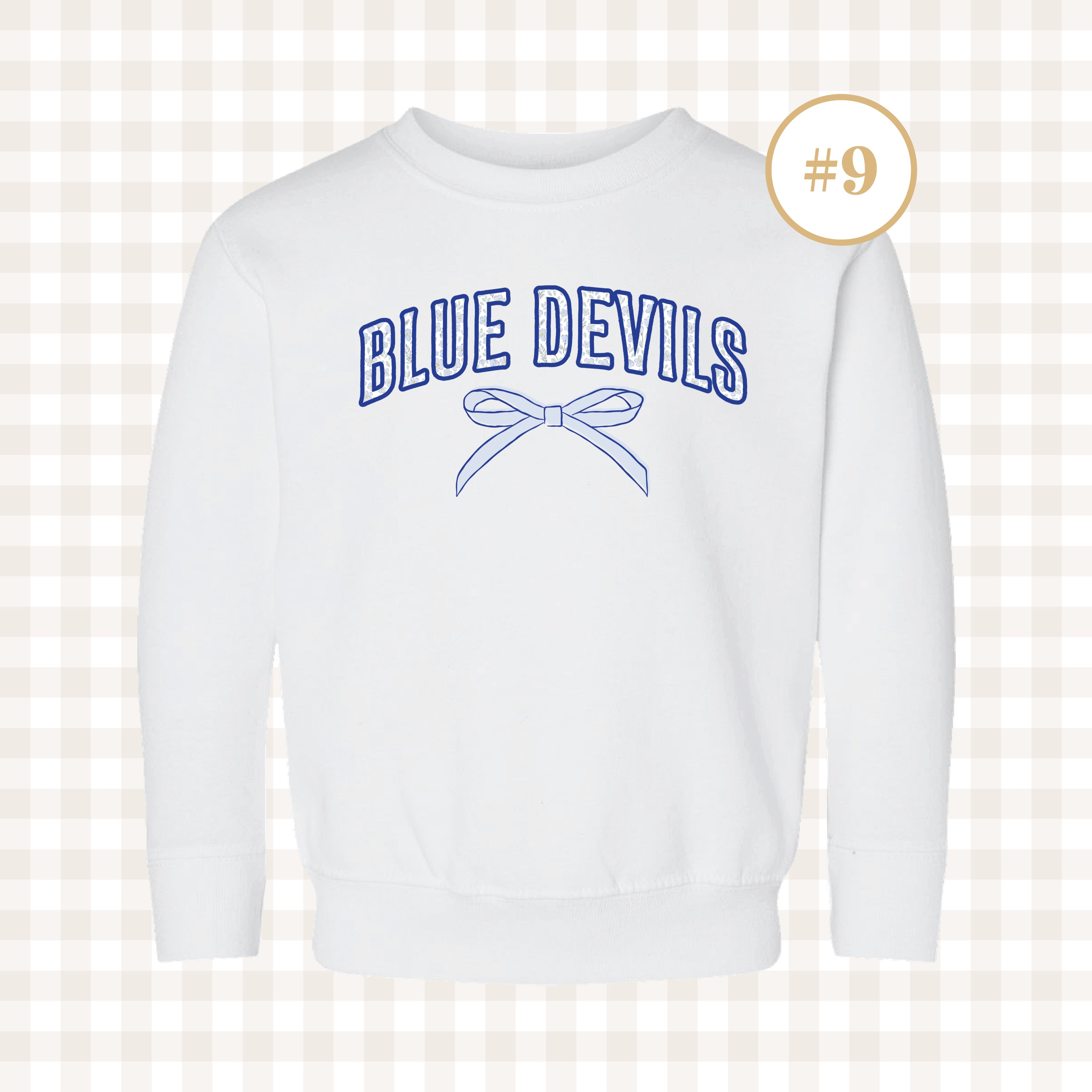 QHS Blue Devils | Toddler Size Crewneck Sweatshirts