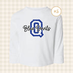 QHS Blue Devils | Toddler Size Long Sleeve T-Shirts