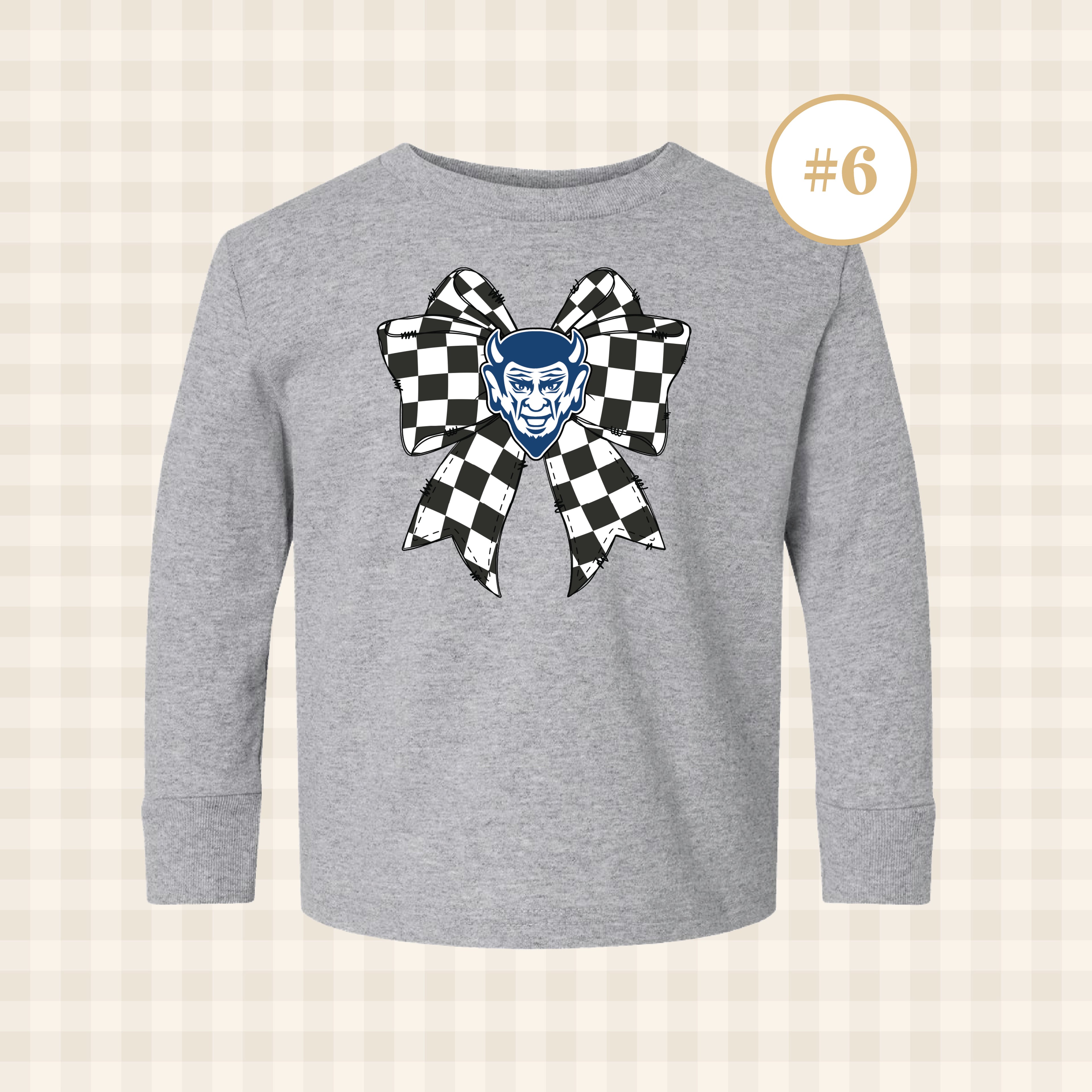 QHS Blue Devils | Toddler Size Long Sleeve T-Shirts