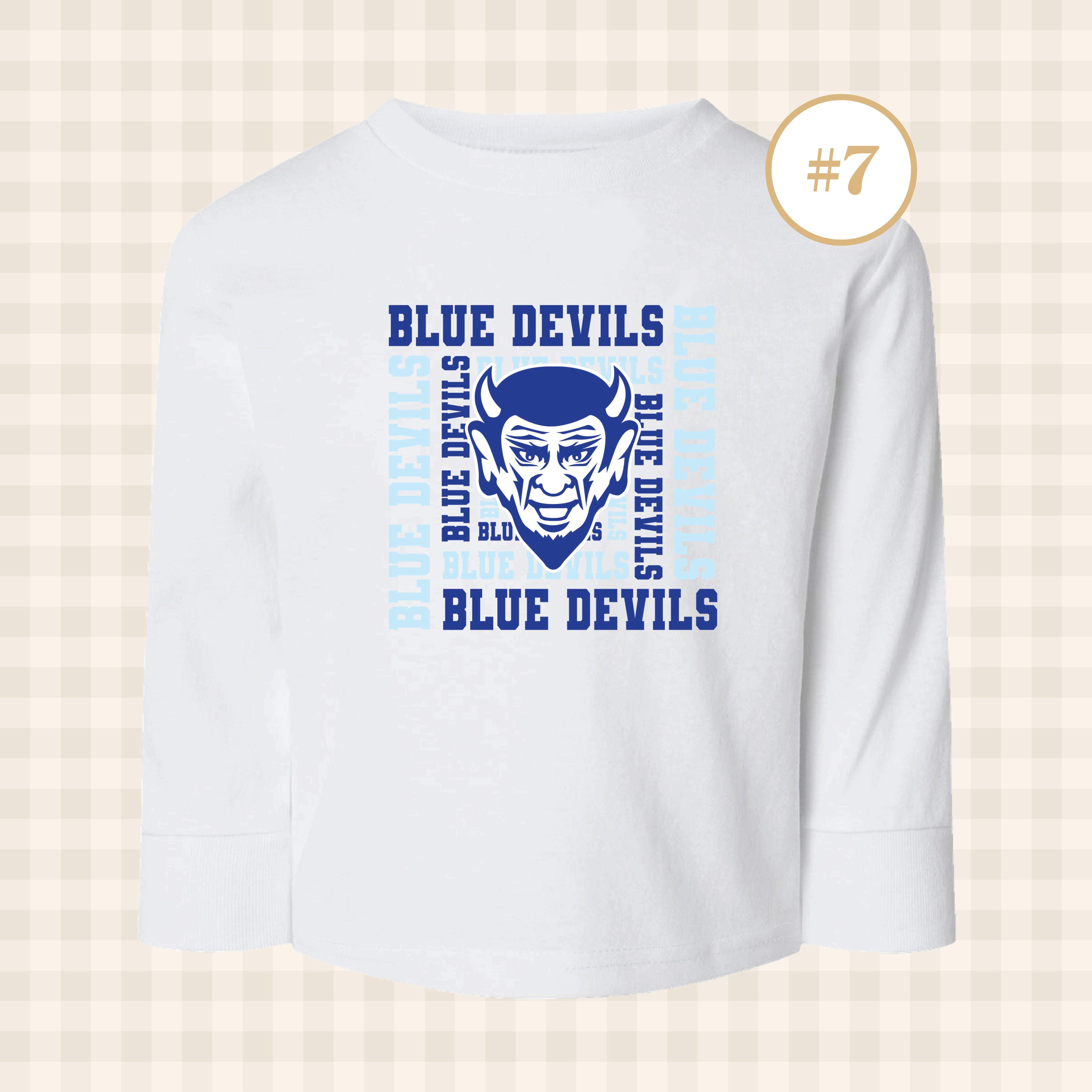 QHS Blue Devils | Toddler Size Long Sleeve T-Shirts
