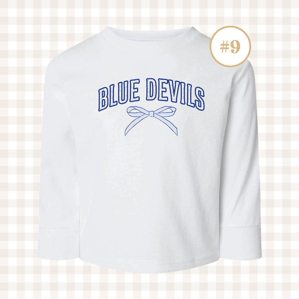 QHS Blue Devils | Toddler Size Long Sleeve T-Shirts