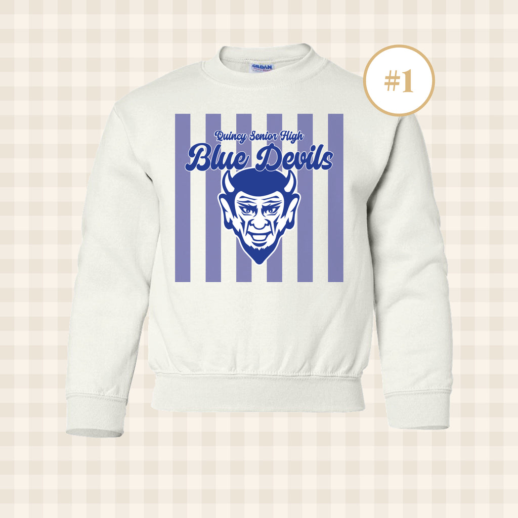 QHS Blue Devils | Youth Size Crewneck Sweatshirt