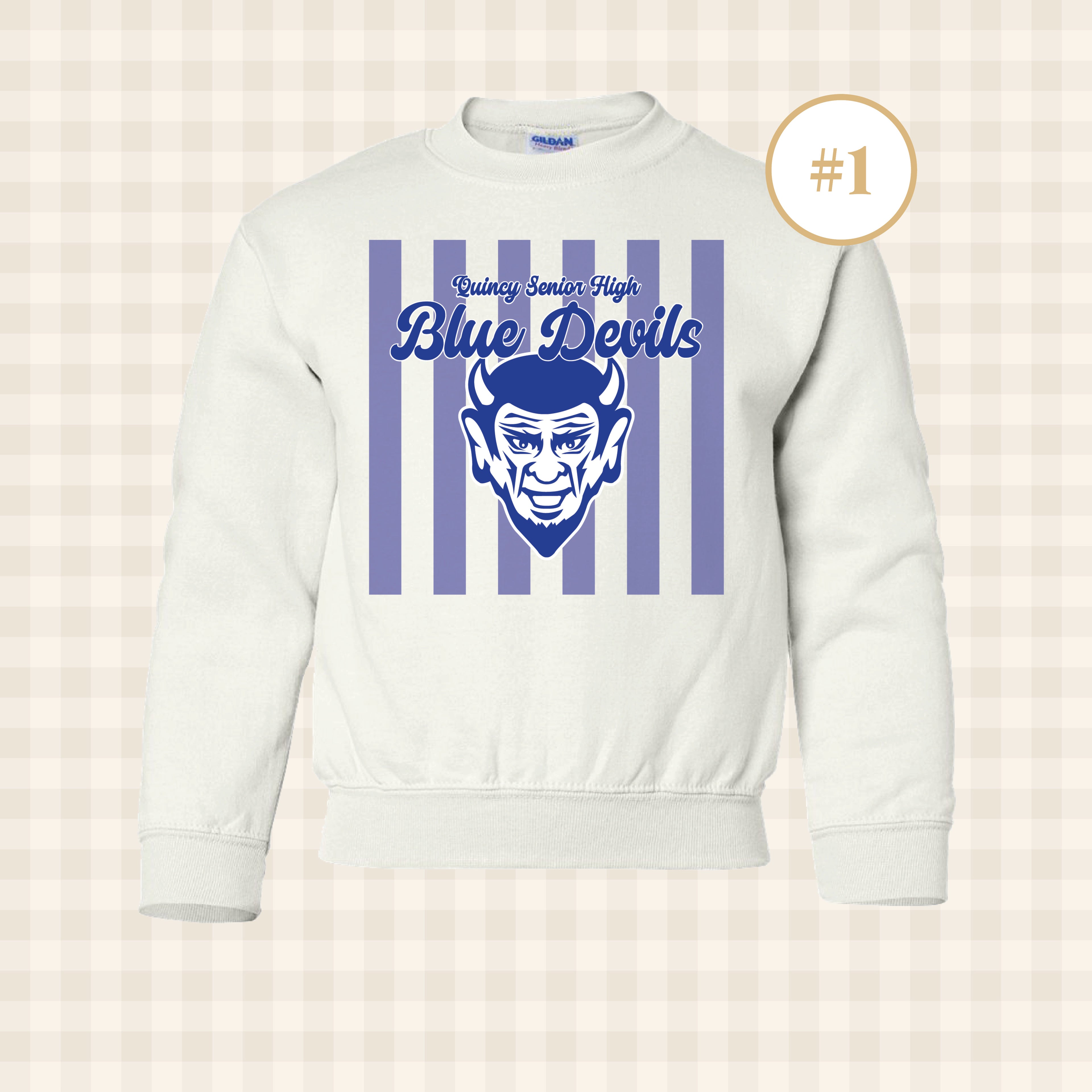QHS Blue Devils | Youth Size Crewneck Sweatshirt