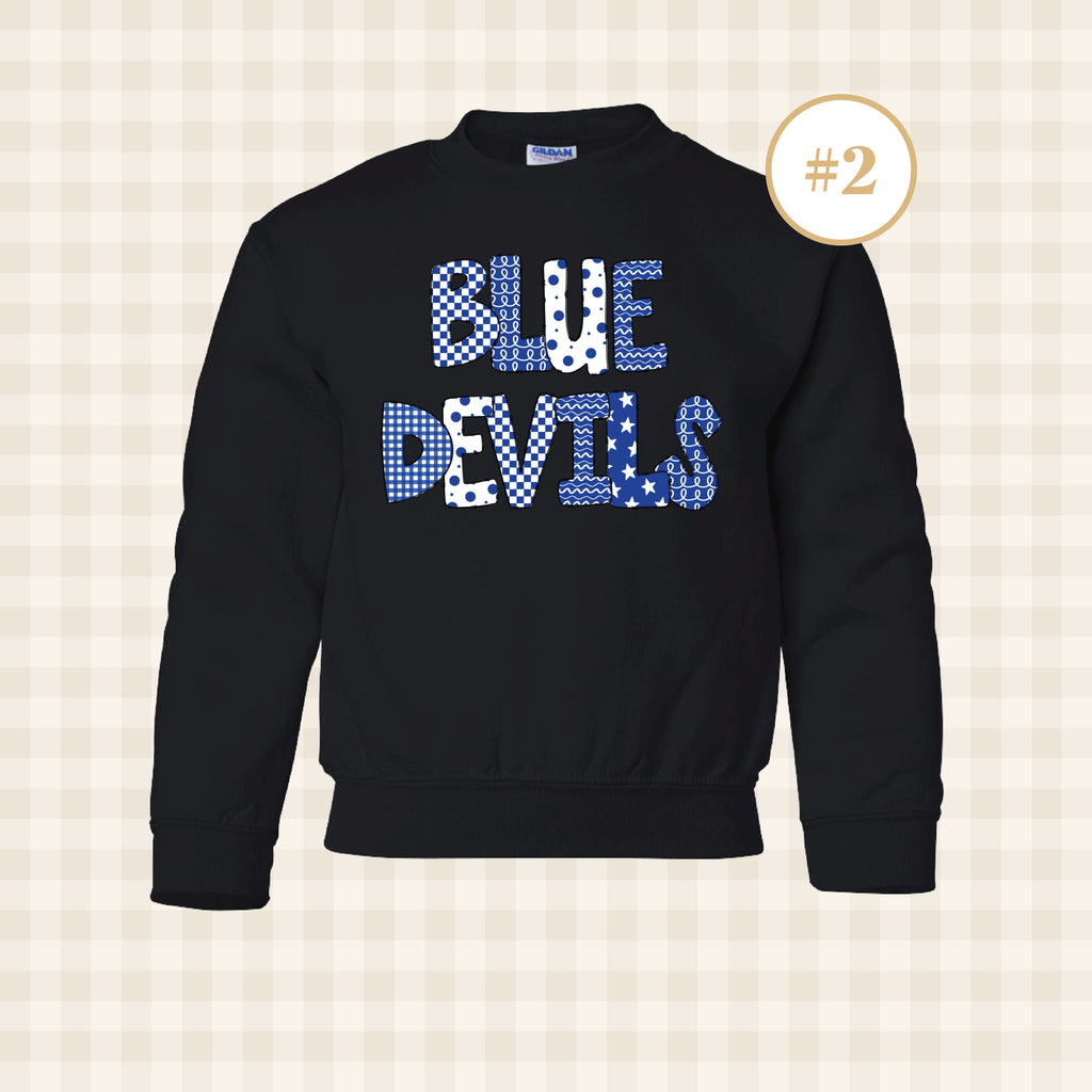 QHS Blue Devils | Youth Size Crewneck Sweatshirt