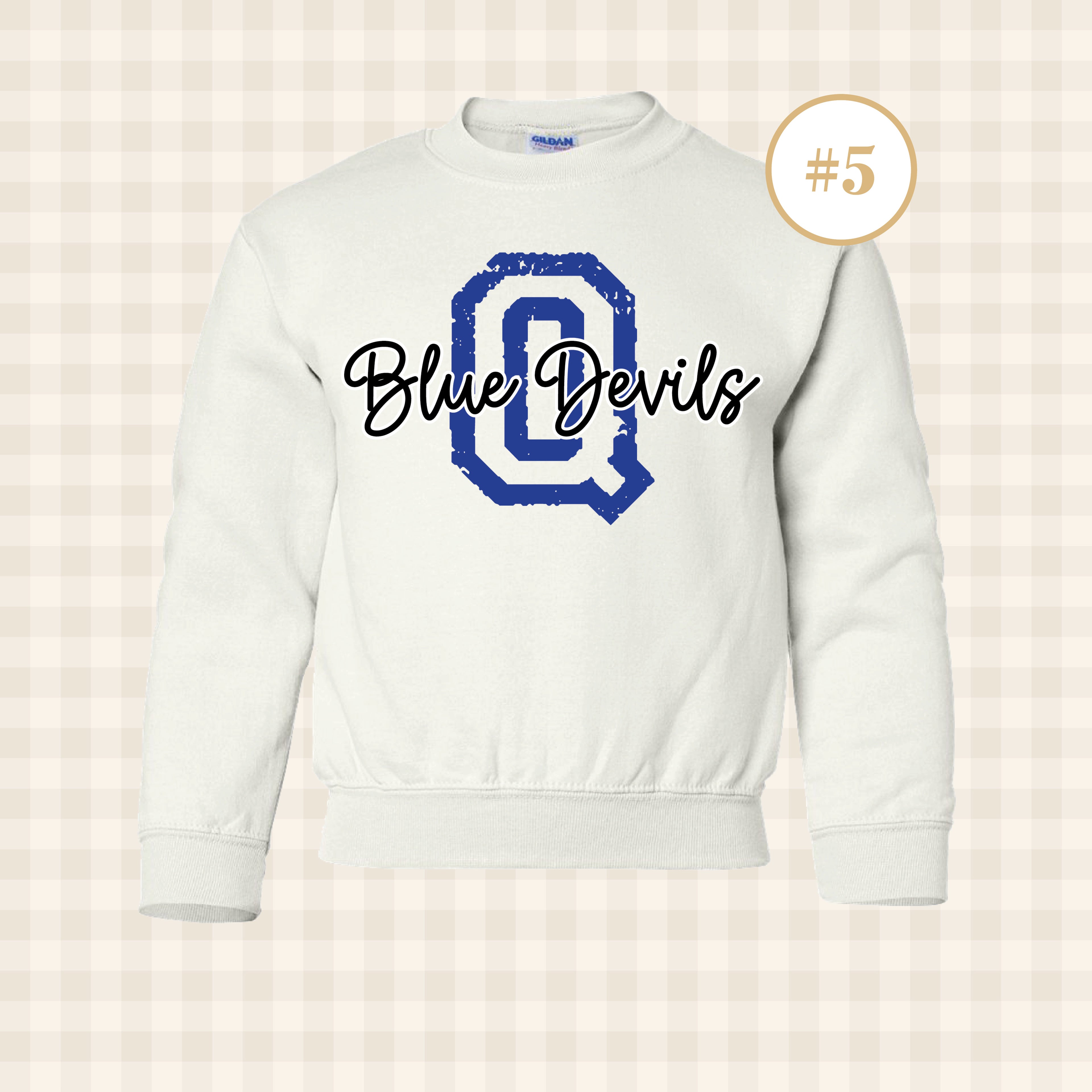 QHS Blue Devils | Youth Size Crewneck Sweatshirt