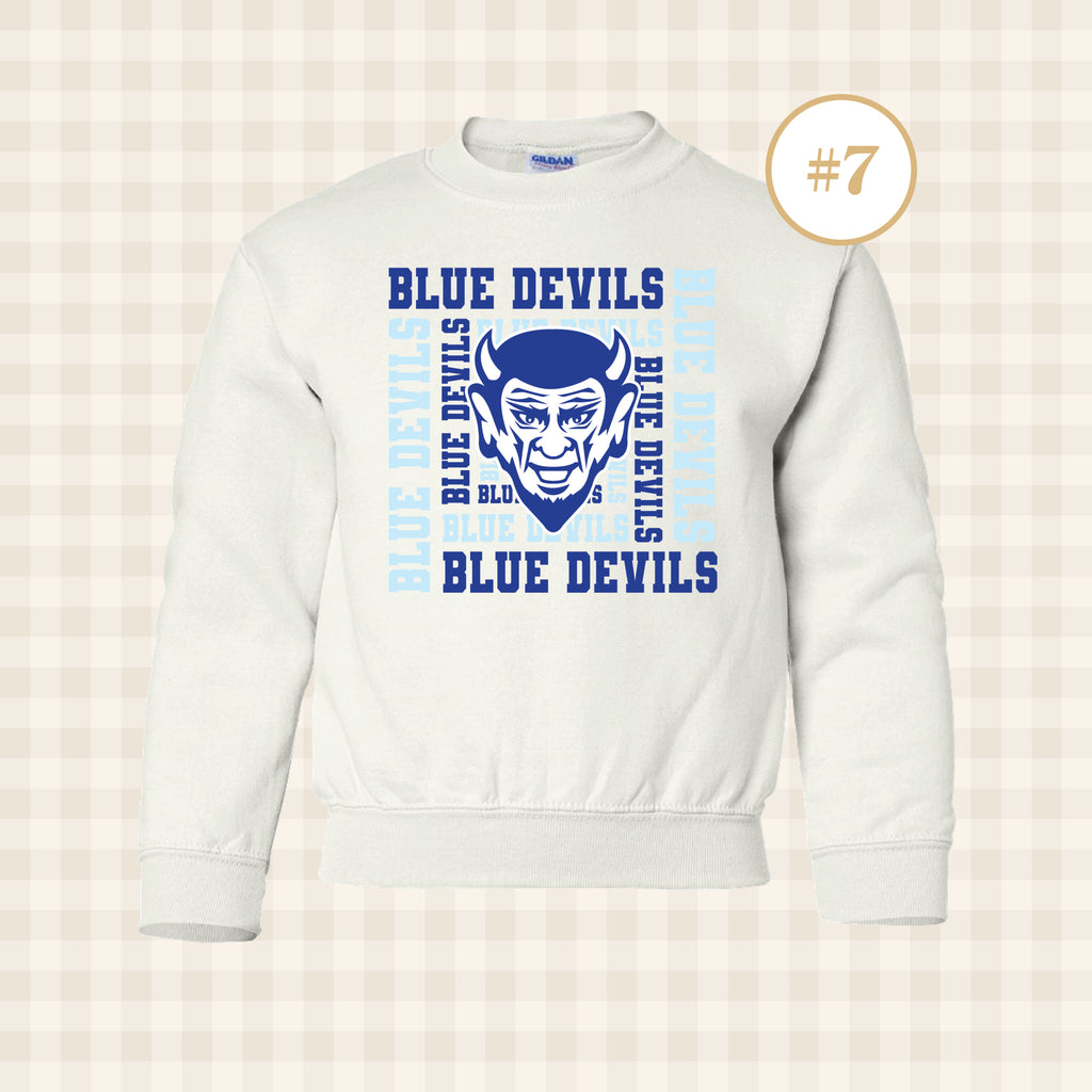 QHS Blue Devils | Youth Size Crewneck Sweatshirt