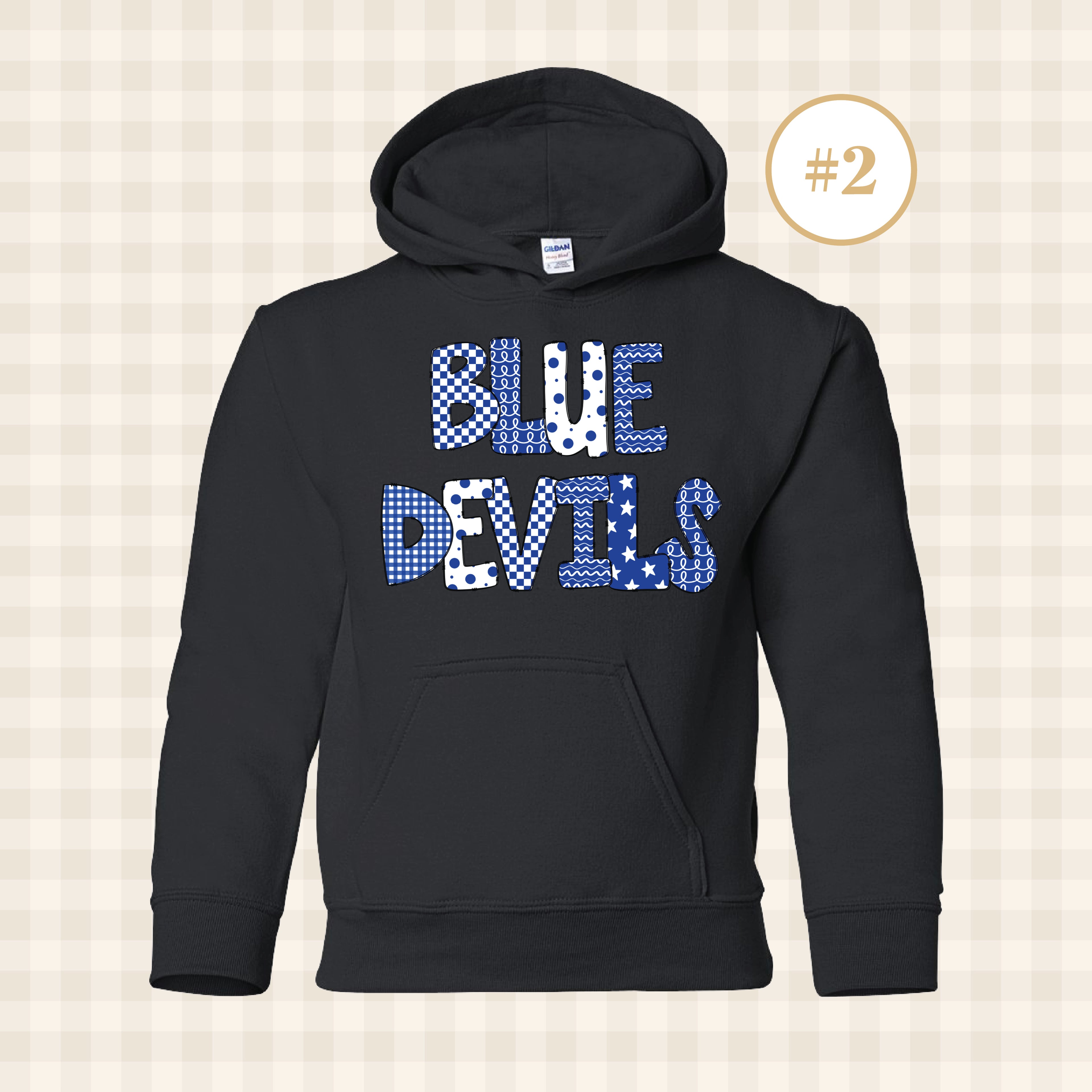 QHS Blue Devils | Youth Size Hooded Sweatshirt