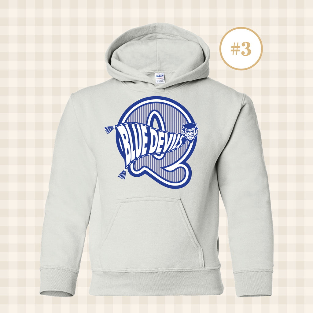QHS Blue Devils | Youth Size Hooded Sweatshirt