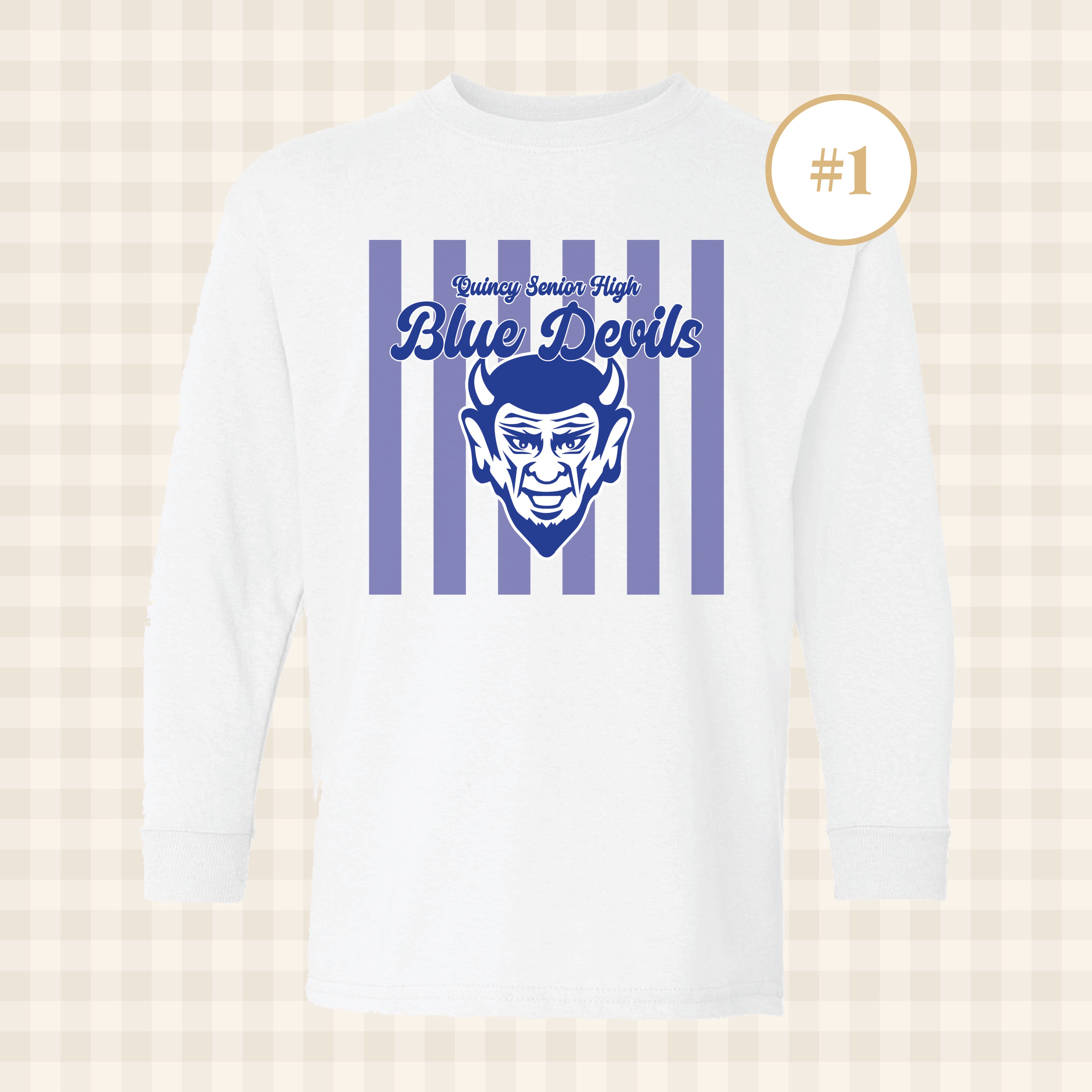 QHS Blue Devils | Youth Size Long Sleeve T-Shirts