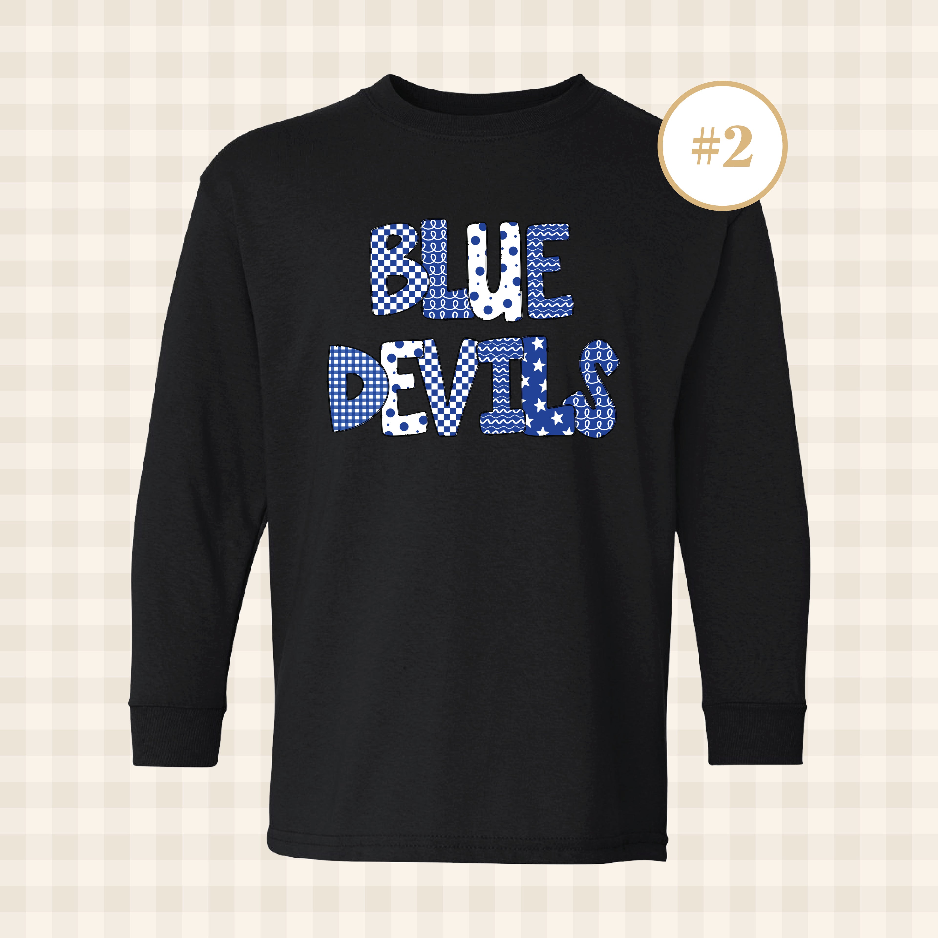 QHS Blue Devils | Youth Size Long Sleeve T-Shirts