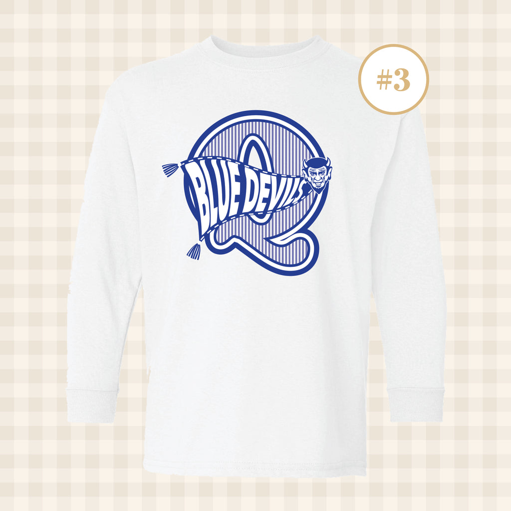 QHS Blue Devils | Youth Size Long Sleeve T-Shirts