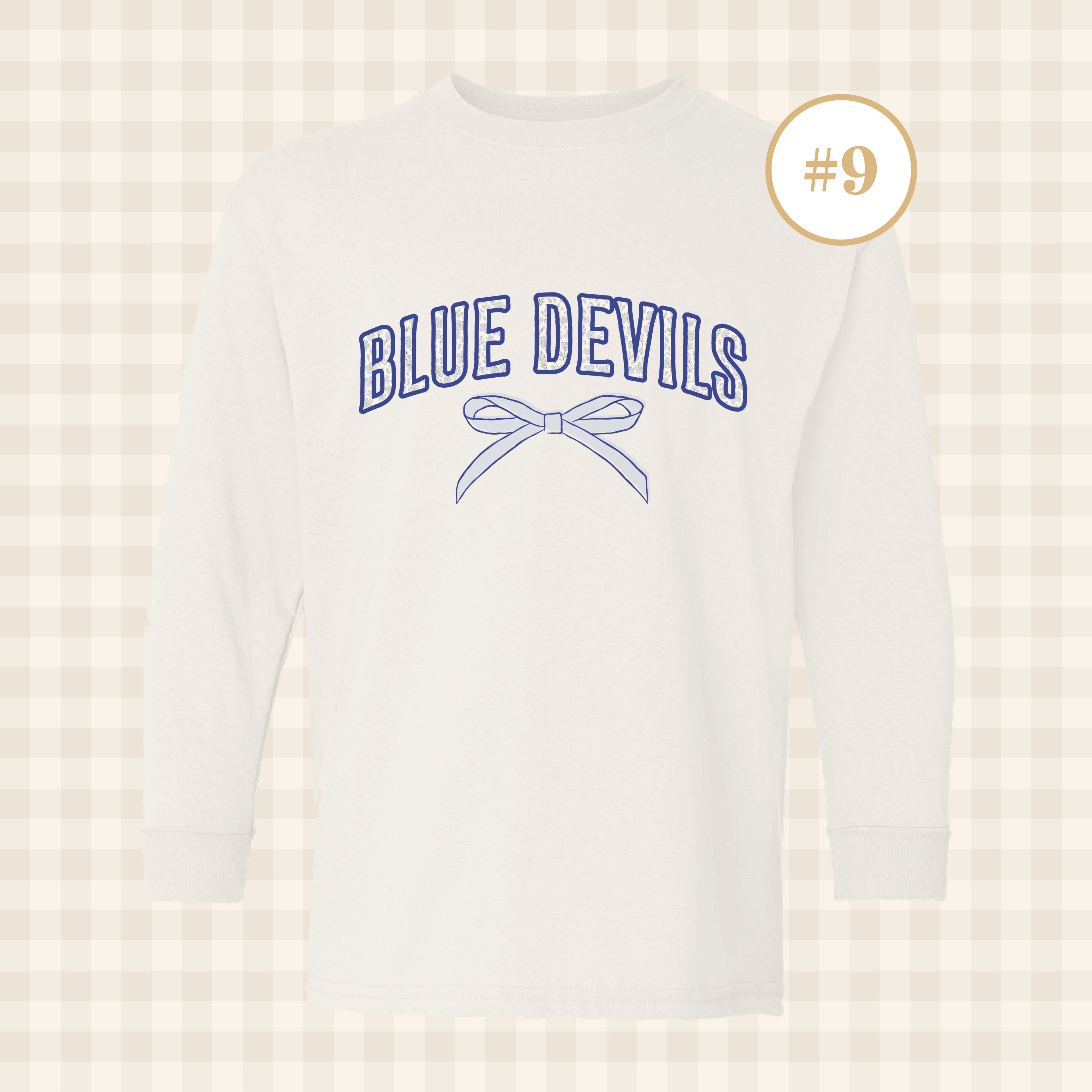 QHS Blue Devils | Youth Size Long Sleeve T-Shirts