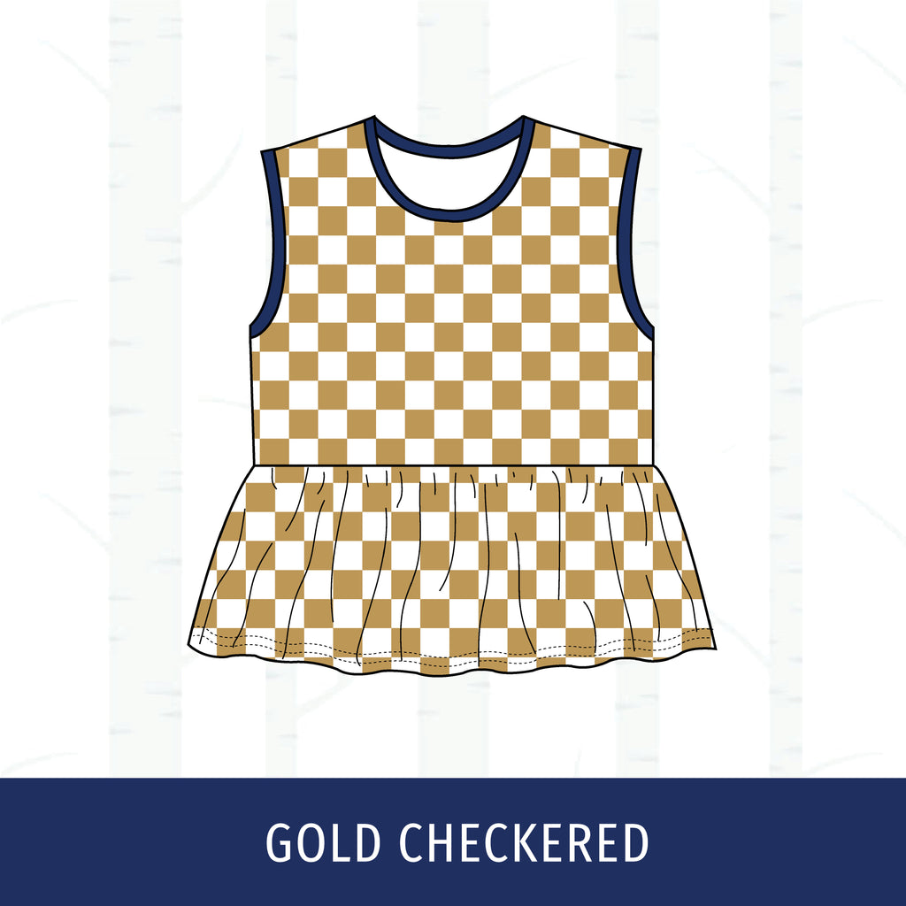 Quincy Notre Dame Peplum Tank